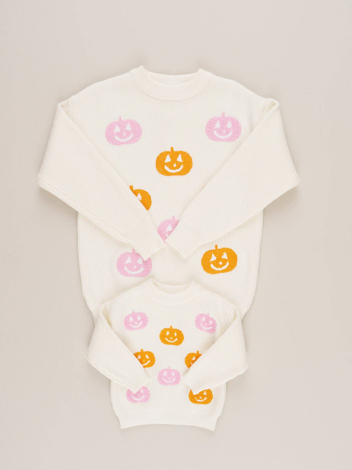 Mom & Me Jack-o'-Lantern Smiles Sweater