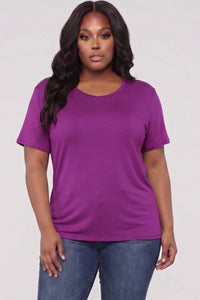 Basic Short Sleeve T-shirt - Plus Size