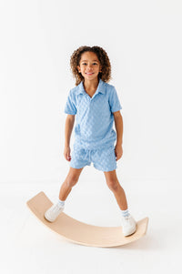 Coastal Blue | BOYS TERRY CHECK SET - COMING SOON!