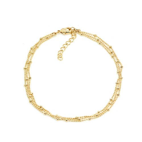 Ankle Bracelets - 14K Gold-Plated