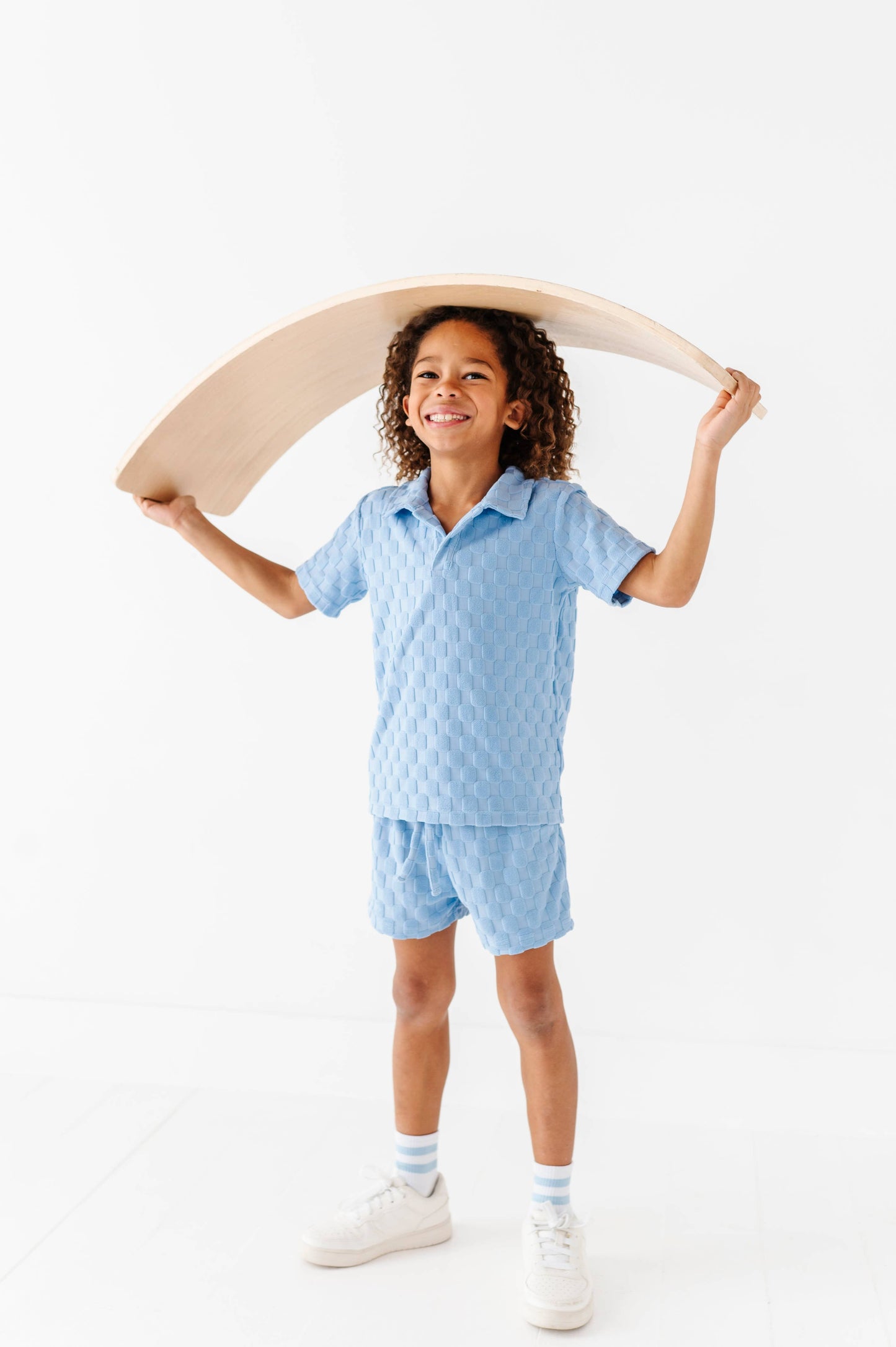 Coastal Blue | BOYS TERRY CHECK SET - COMING SOON!