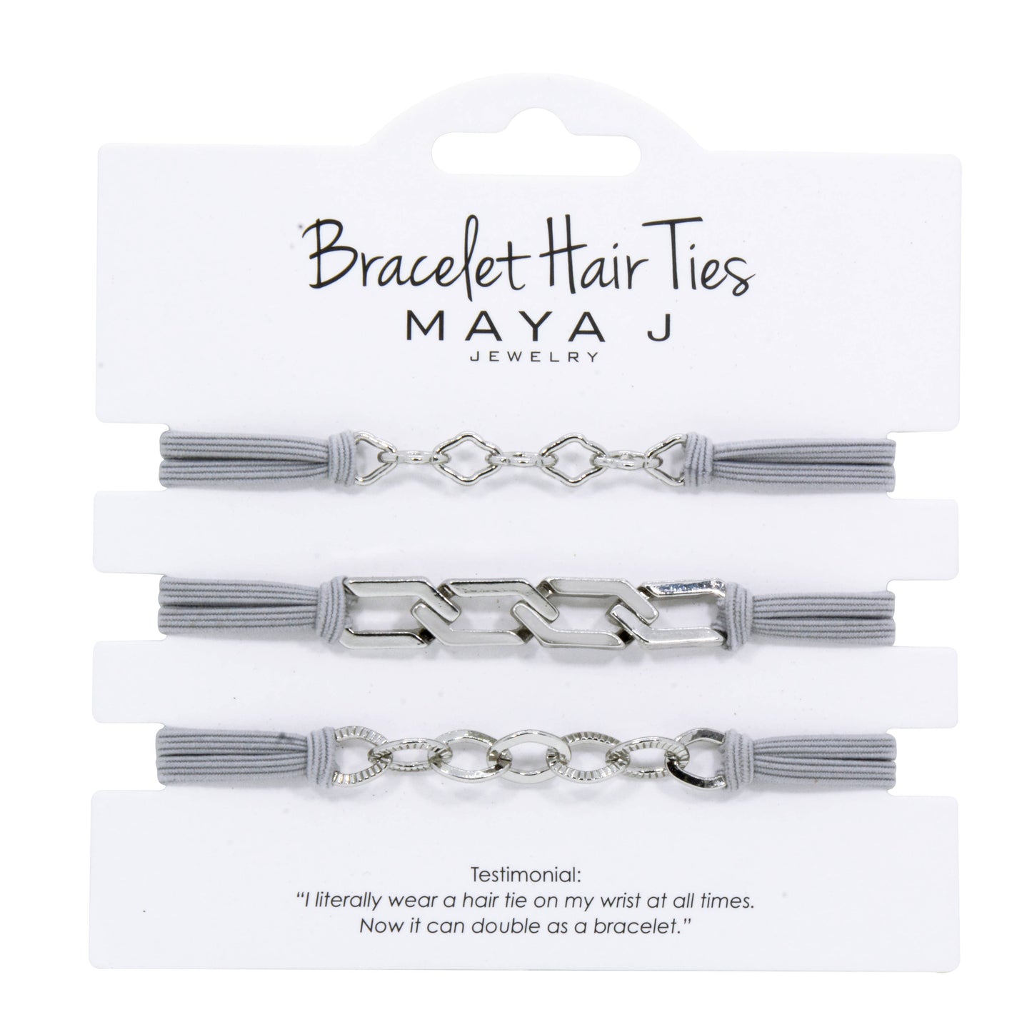 2-in-1 Bracelet Hair Tie Set