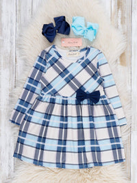 Plaid Prep Bow Dress