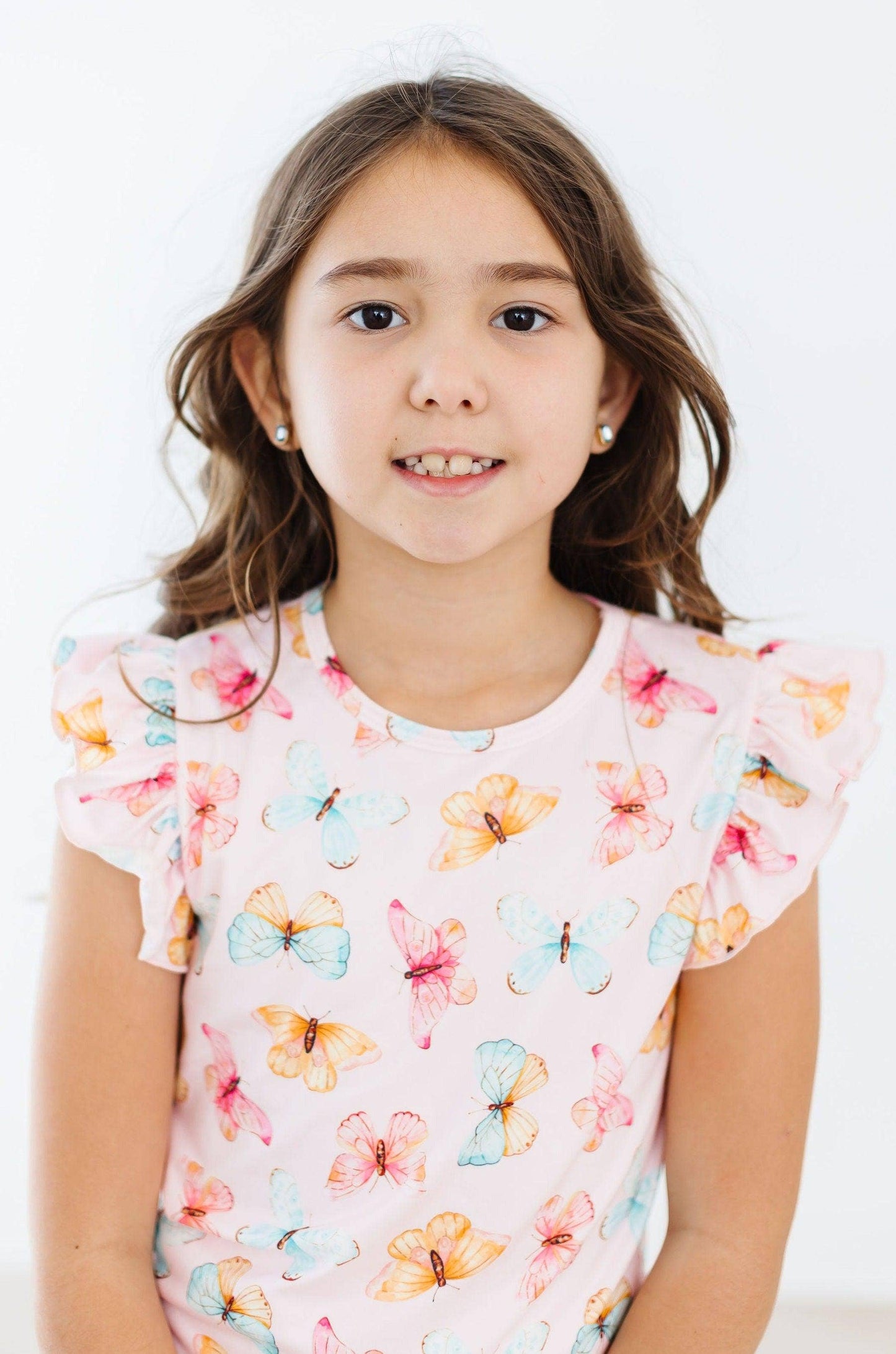 Butterfly Kisses S/S Ruffle Tee - COMING SOON!