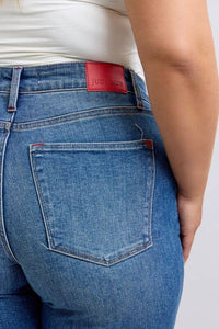 MR Plaid Print Cuff Boyfriend Jeans by Judy Blue – Plus Size