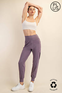 BUTTER JOGGER WITH SIDE POCKETS - PLUS SIZE