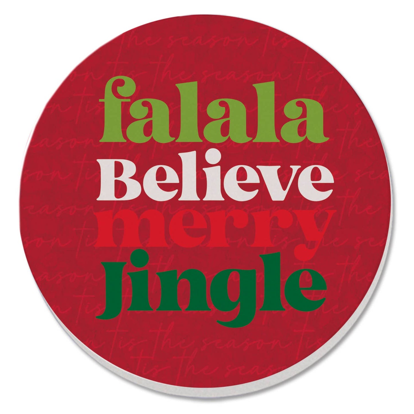 Holiday Cork Backed Coasters – 4" x 4" Drink Coasters for Stylish Surface Protection