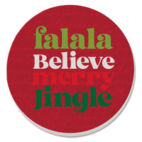 Holiday Cork Backed Coasters – 4" x 4" Drink Coasters for Stylish Surface Protection