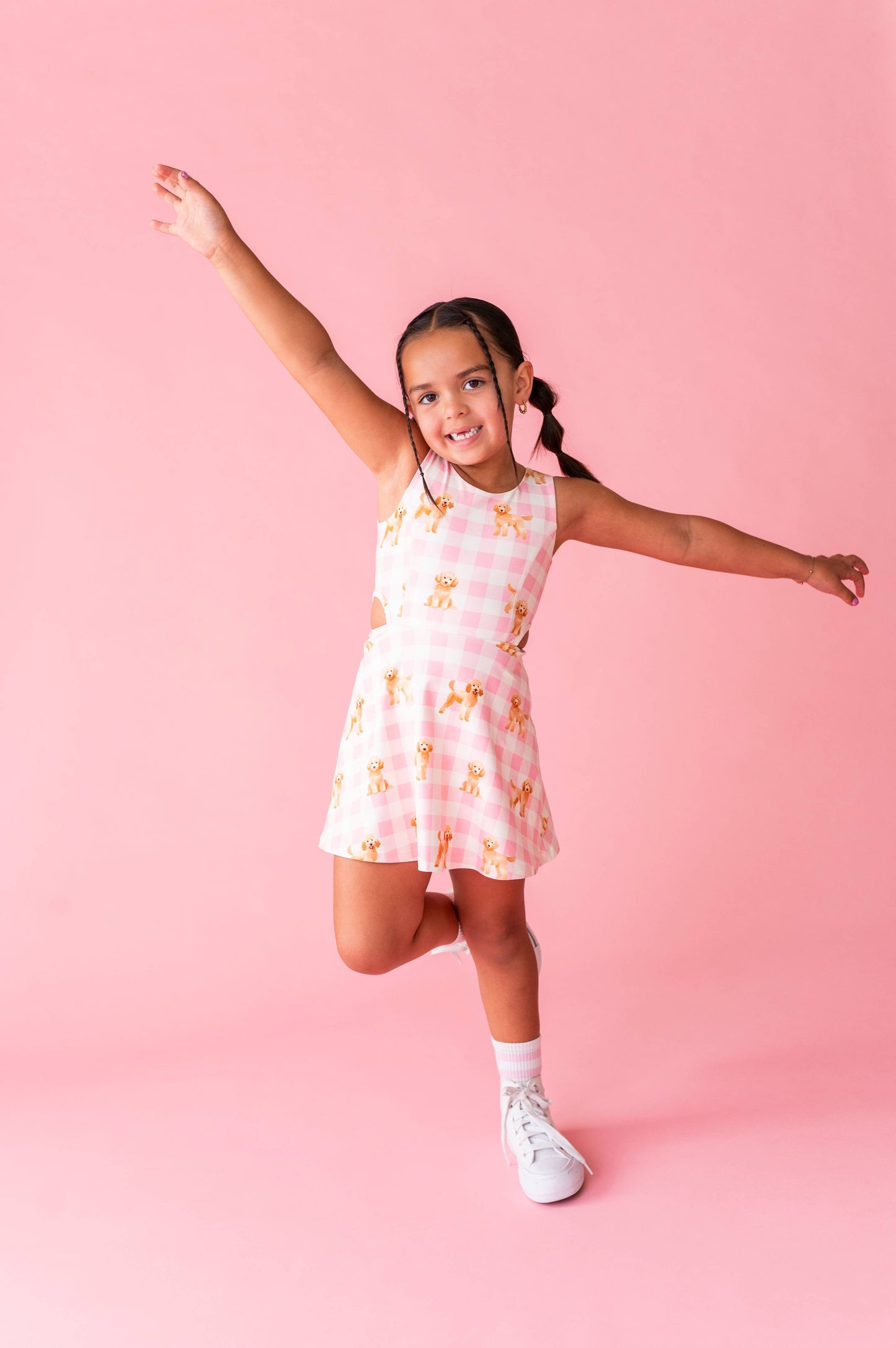 Puppy Picnic | Open Sides Active Dress (with shorts!) - COMING SOON!