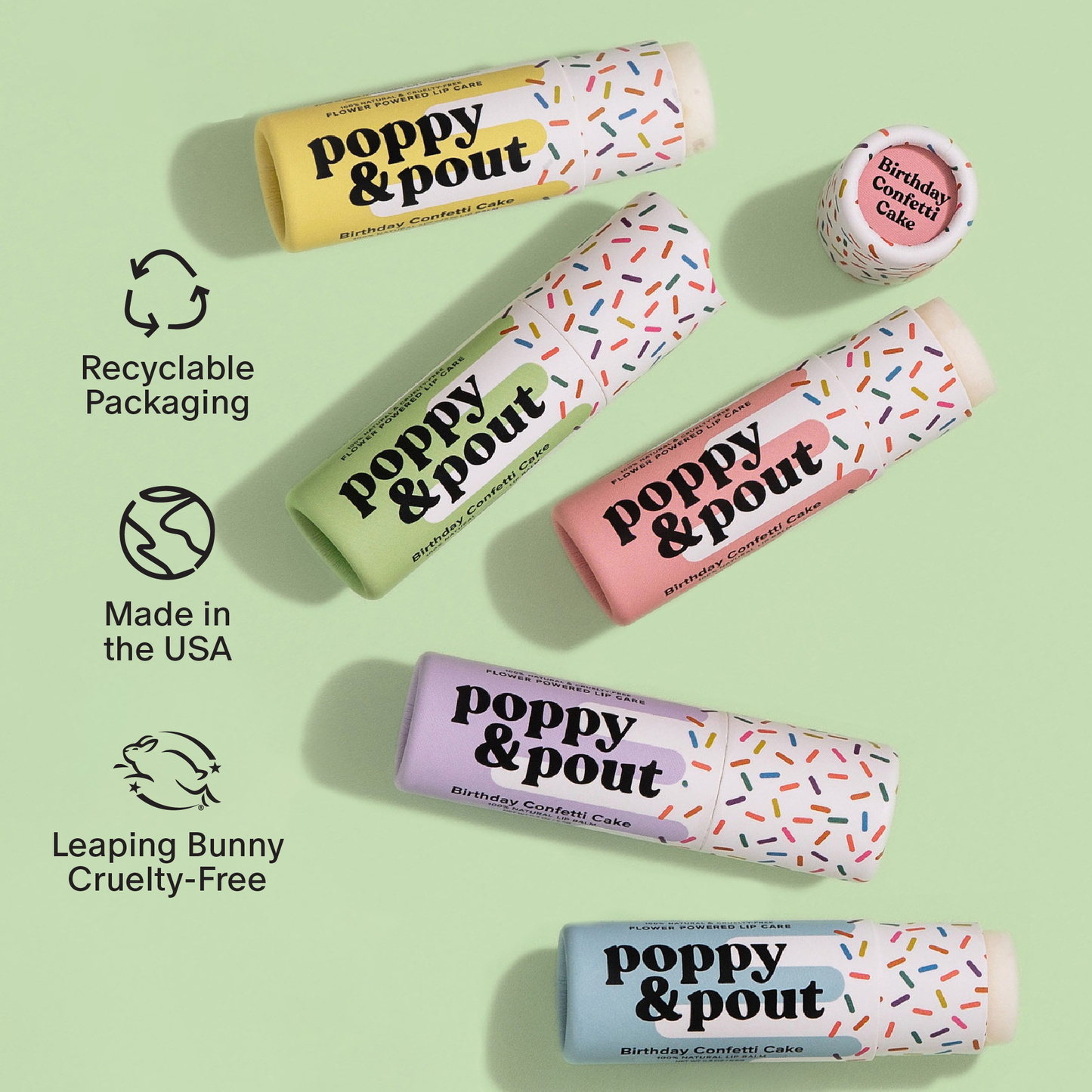 Birthday Confetti Cake Lip Balm – Vegan, Sweet & Festive