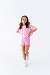 Cotton Candy Stripe | Boxy Crop - COMING SOON!