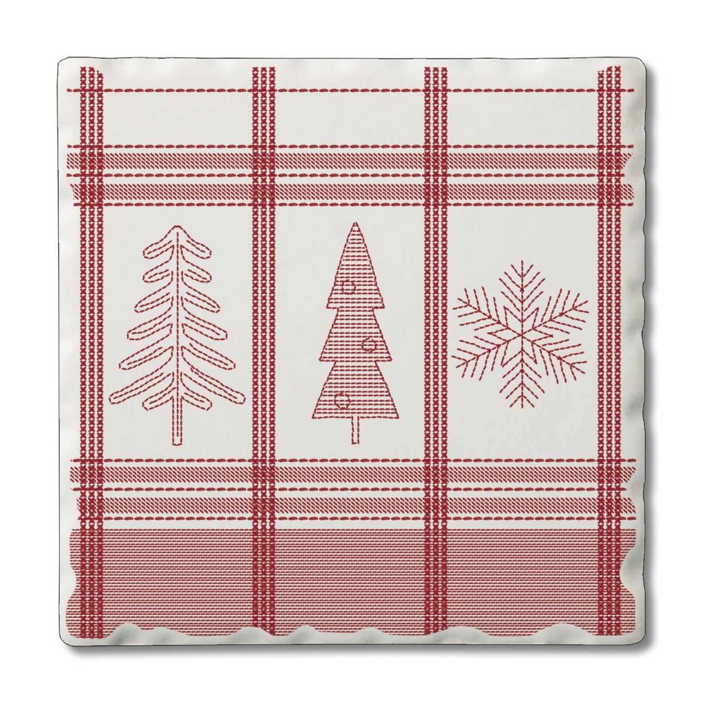 Holiday Cork Backed Coasters – 4" x 4" Drink Coasters for Stylish Surface Protection