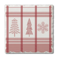 Holiday Cork Backed Coasters – 4" x 4" Drink Coasters for Stylish Surface Protection