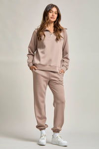 Quarter Zip Pullover + Jogger Modal Travel Set