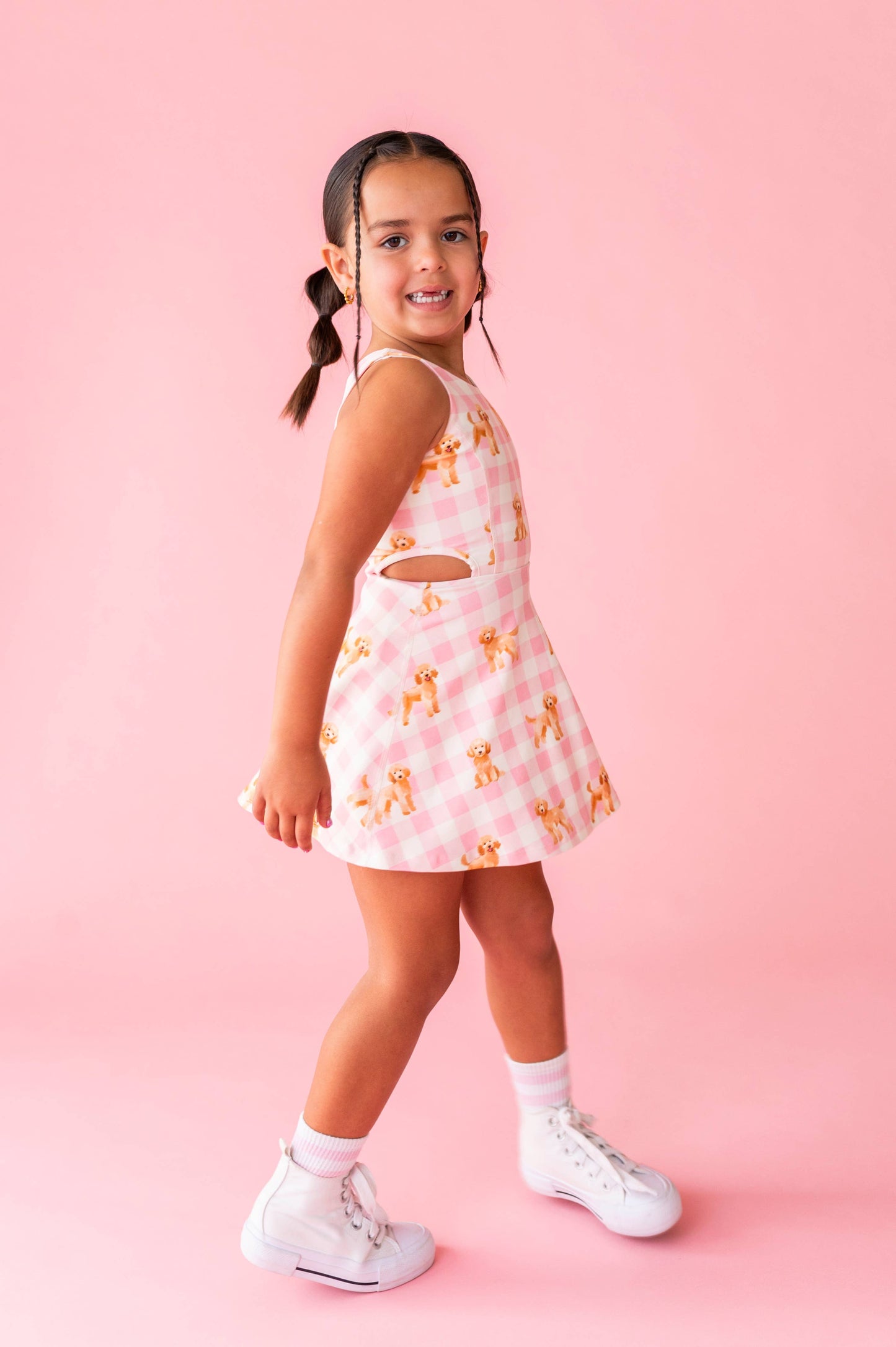 Puppy Picnic | Open Sides Active Dress (with shorts!) - COMING SOON!