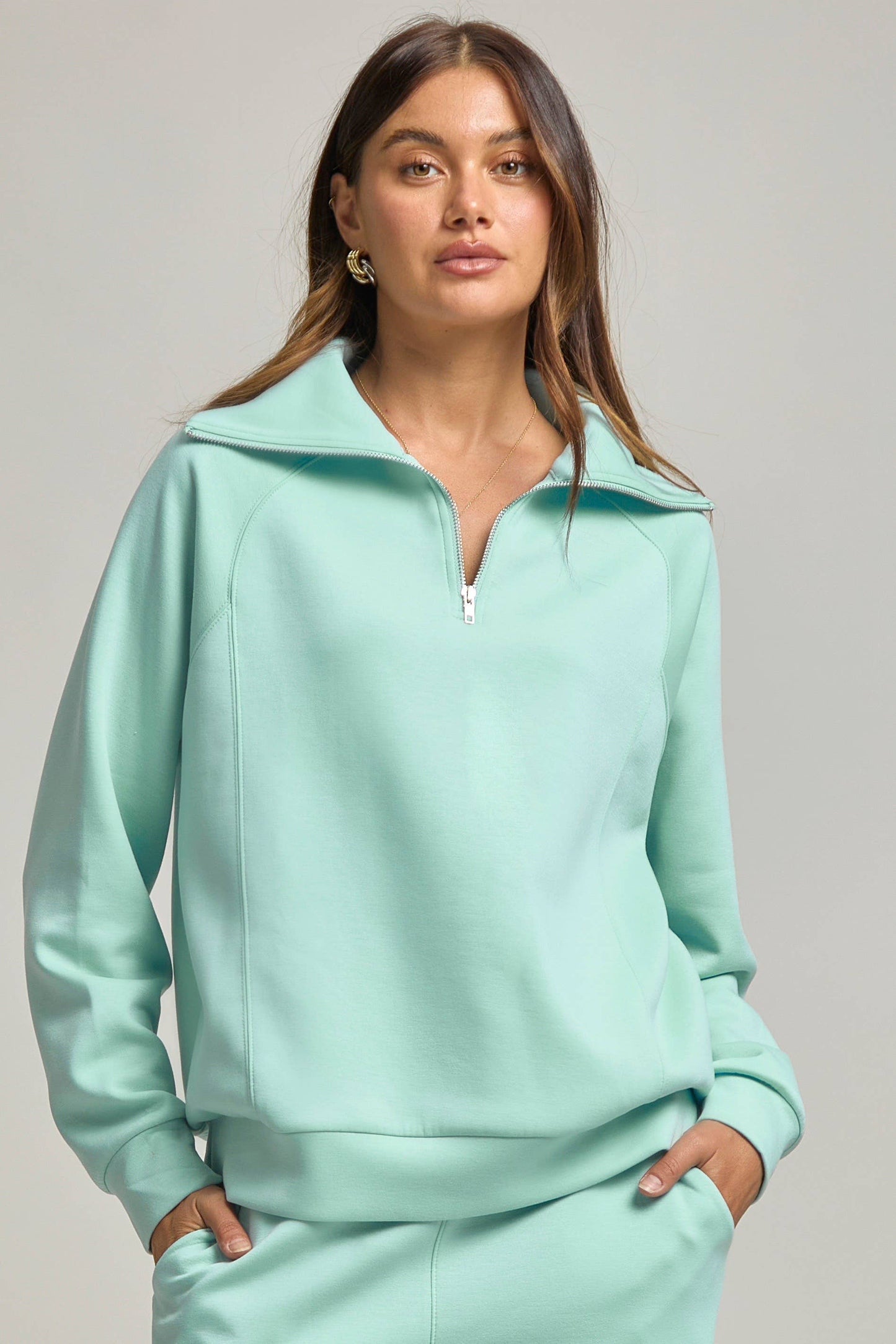 Quarter Zip Pullover + Jogger Modal Travel Set