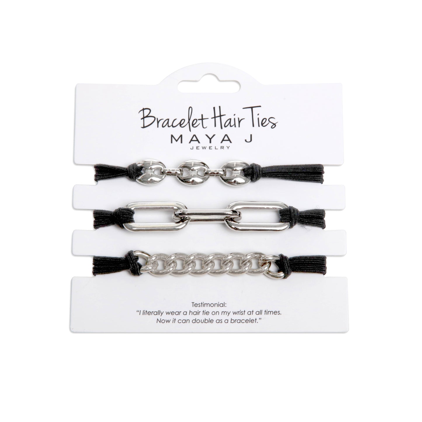 2-in-1 Bracelet Hair Tie Set