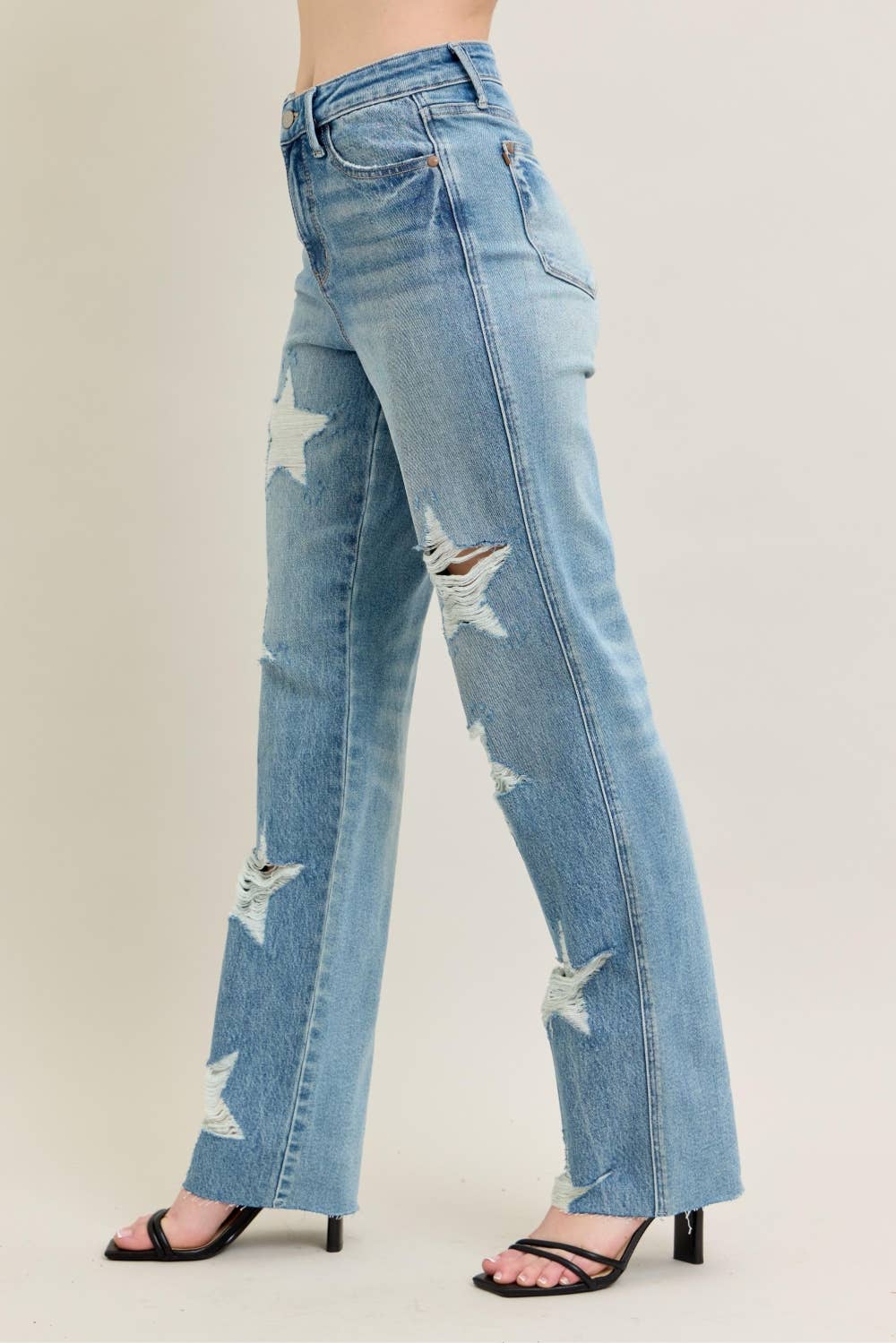 Style Destroy HW Rigid Magic Star Shaped Destroy 90's Straight – The Style Loft