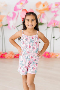 Berry Picnic Strappy Play Romper - COMING SOON!