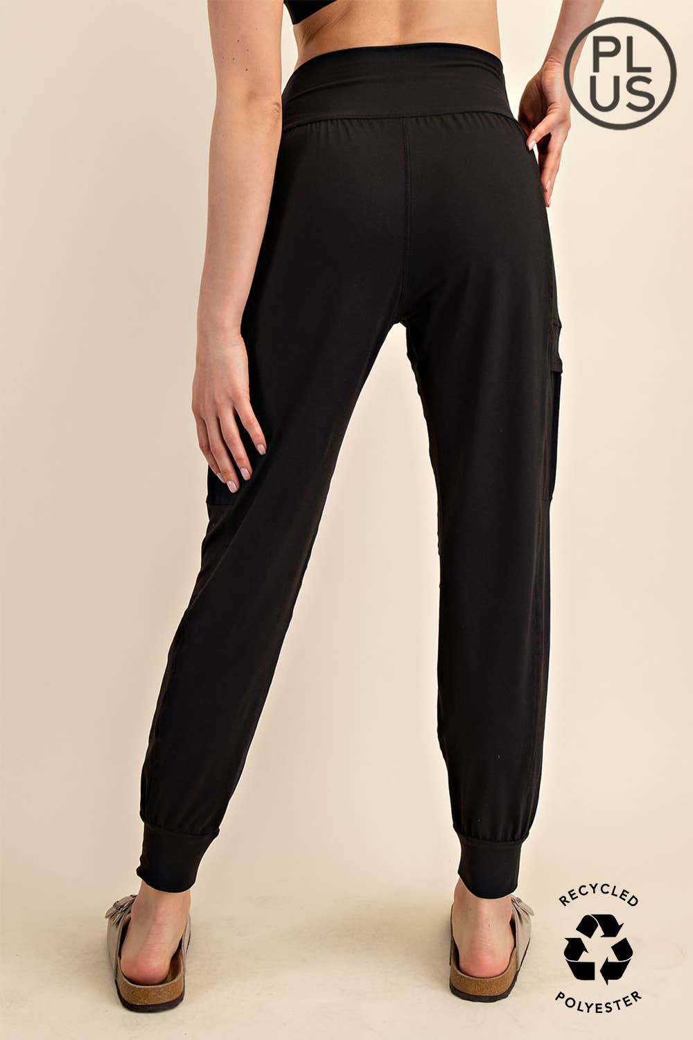 BUTTER JOGGER WITH SIDE POCKETS - PLUS SIZE
