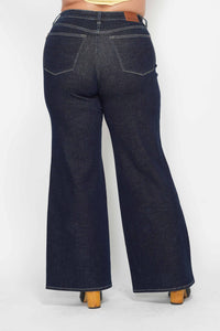 Judy Blue Plus Size High Waisted Tummy Control Retro Wide Leg Jeans