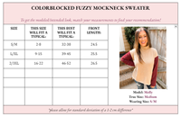 Plush Mockneck Sweater with High-Low Hem