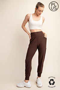 BUTTER JOGGER WITH SIDE POCKETS - PLUS SIZE