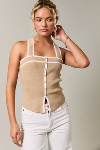 SWEATER RIBBED TANK