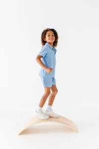 Coastal Blue | BOYS TERRY CHECK SET - COMING SOON!