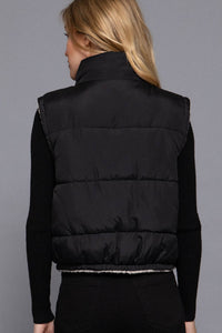 Reversible Fur Padding Vest