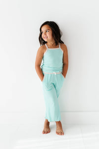Ocean | Tank + Wide Leg RIB Set