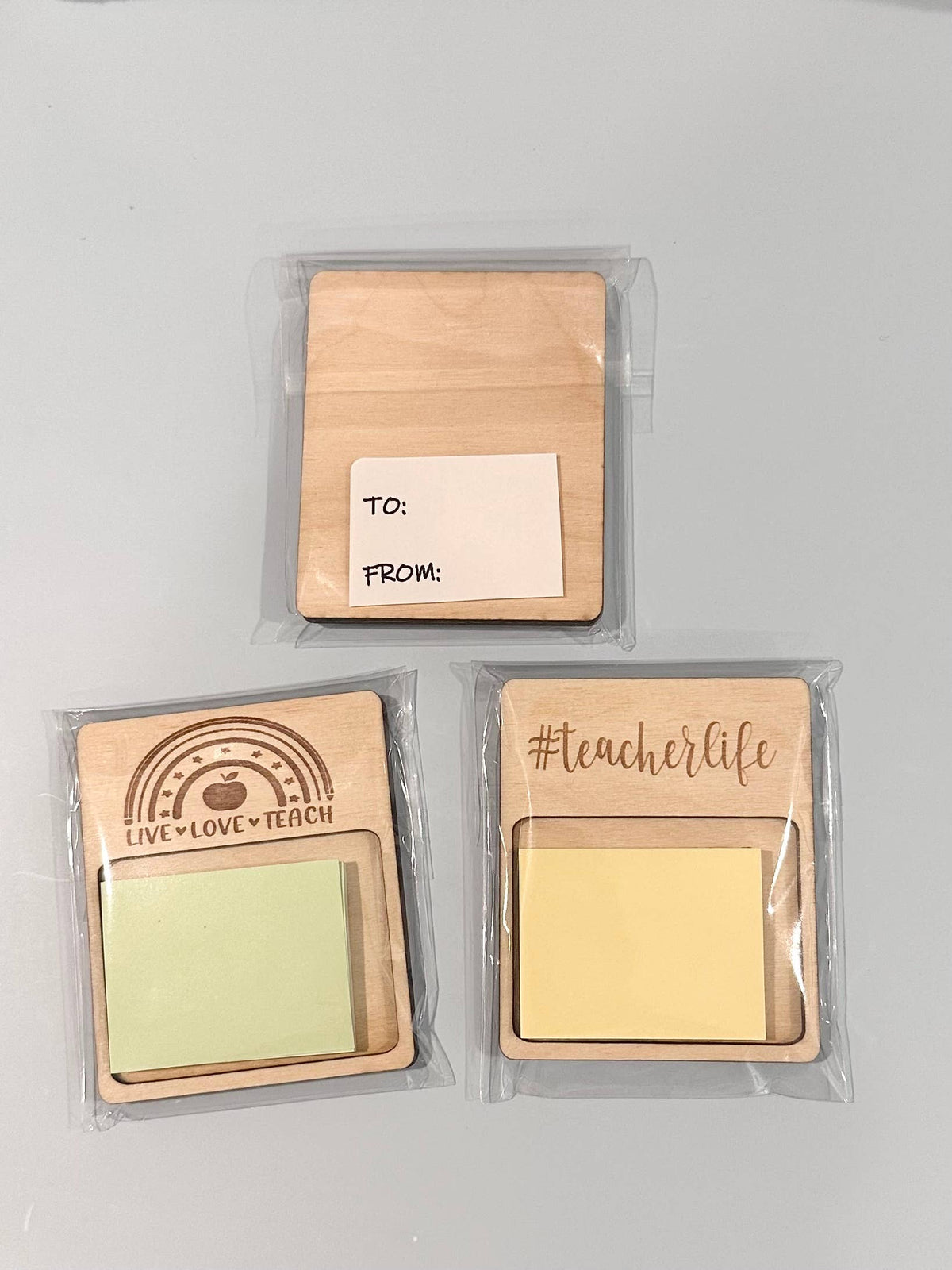 Teacher Appreciation Sticky Note Holder w Quote MINI