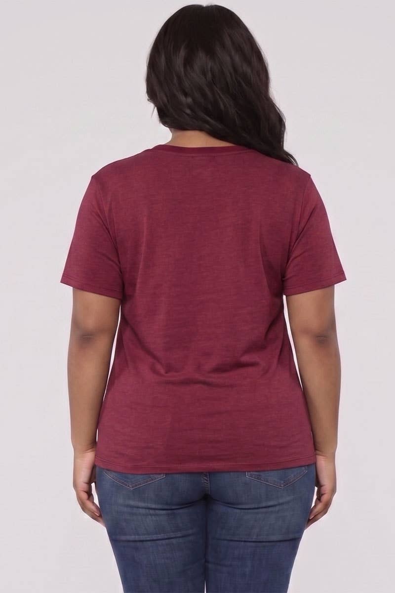 Basic Short Sleeve T-shirt - Plus Size