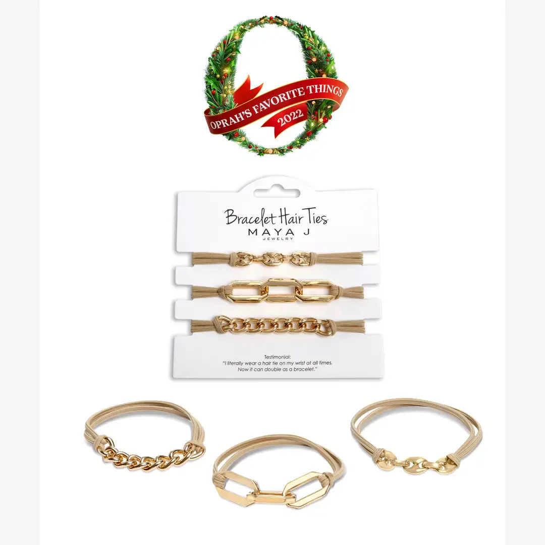 2-in-1 Bracelet Hair Tie Set