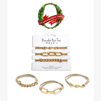 2-in-1 Bracelet Hair Tie Set