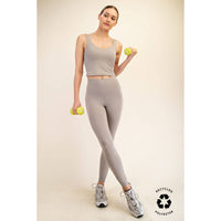 Butter Soft V-Neck Cropped Yoga Top with Padding