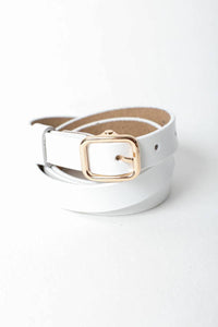 Versatile Skinny Leather Belt