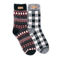 MUK LUKS® Sweater Crew Socks – 2-Pack Cozy & Stylish Warmth