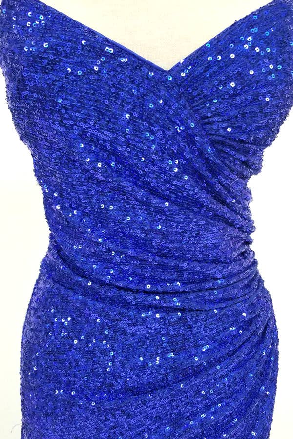 Sparkling Sequin Bodycon Mini Dress with Spaghetti Straps