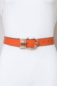 Camel Gold Buckle Belt