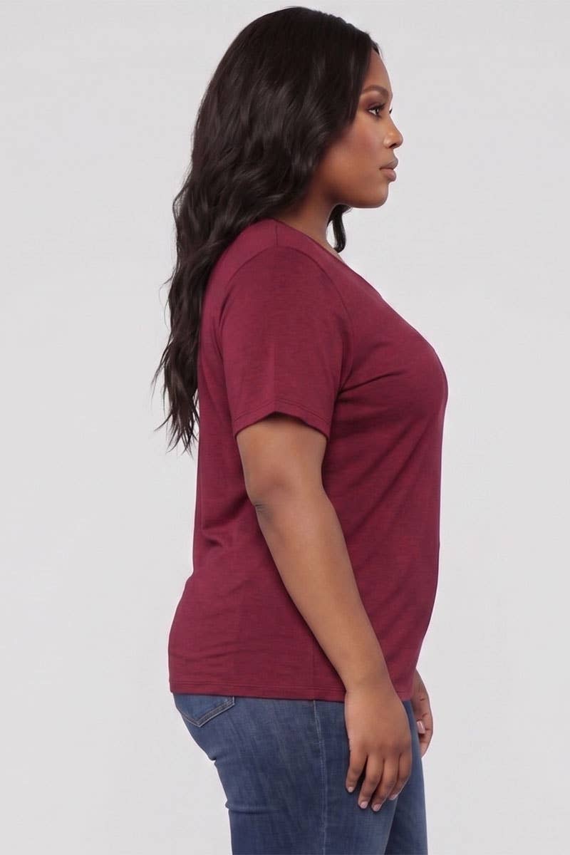 Basic Short Sleeve T-shirt - Plus Size