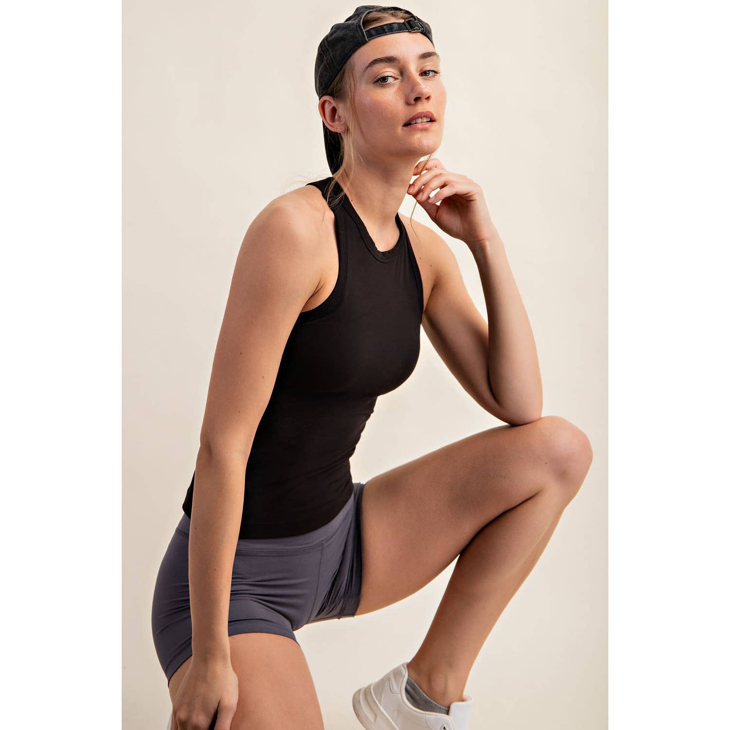 Butter Soft Racerback Tank with Built-In Bra