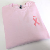 Breast Cancer Awareness Puff Print Crewneck Sweatshirt
