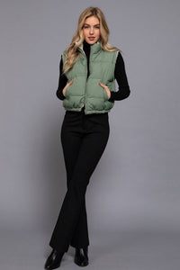 Reversible Fur Padding Vest