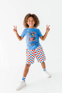 Eagle Stamp | BLUE Boys Curve Hem Tee