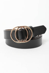 Double Ring Buckle Cinch Belt - Perfect for Dresses & Tunics