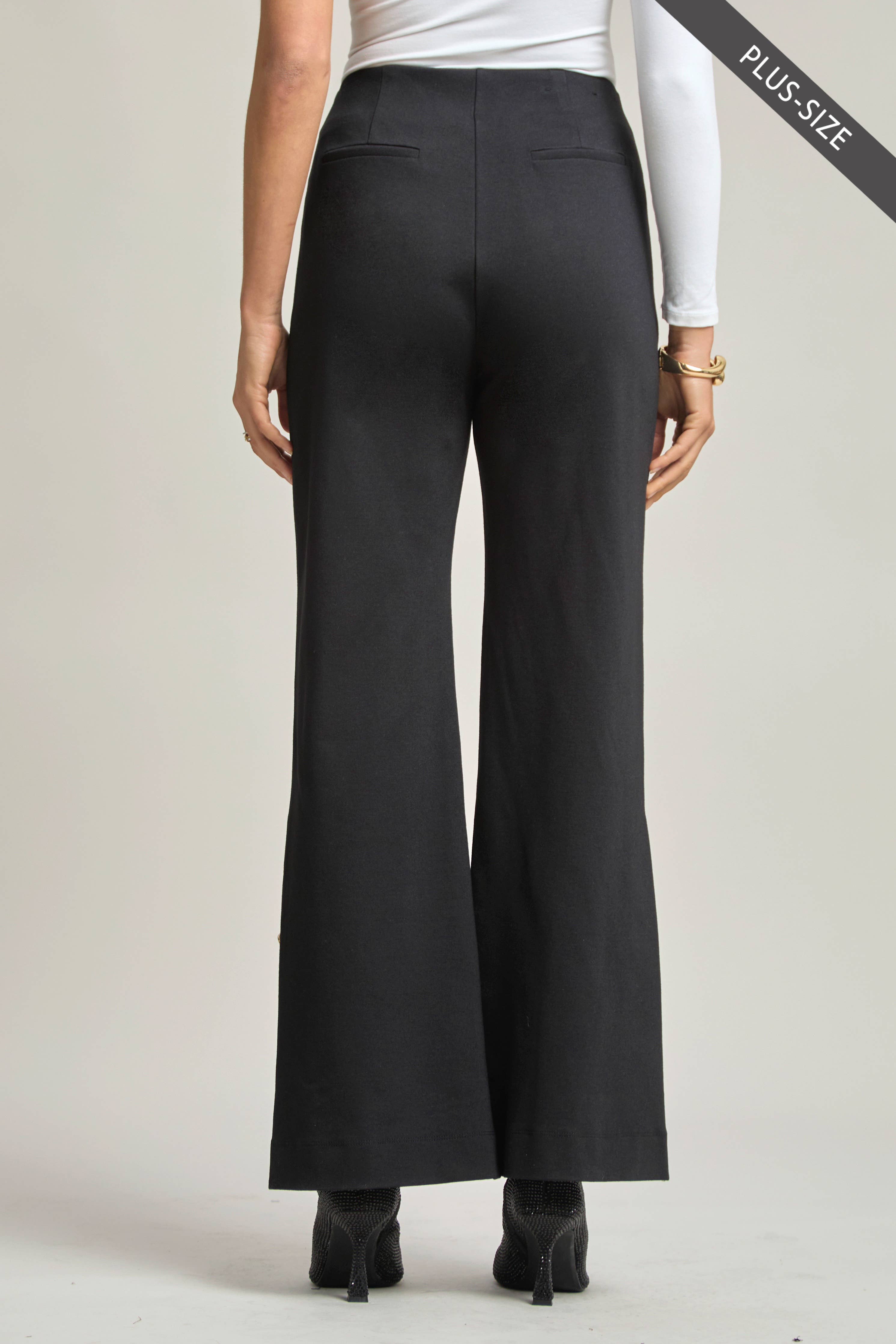 PLUS SIZE Magic Gala Button-Hem Pants