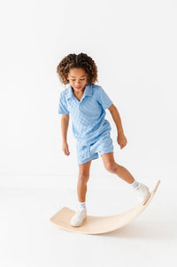 Coastal Blue | BOYS TERRY CHECK SET - COMING SOON!
