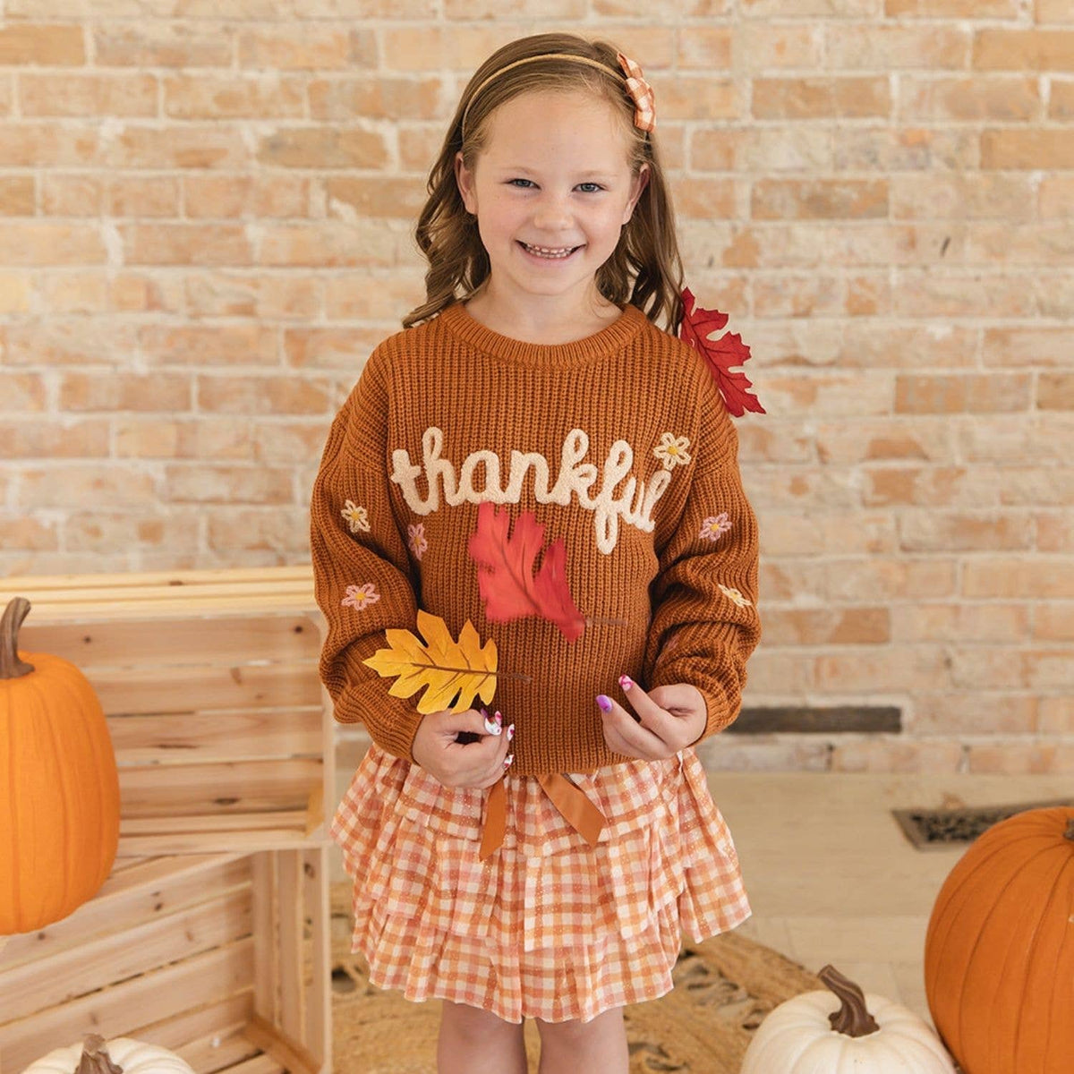 Thankful Thanksgiving Knit Sweater