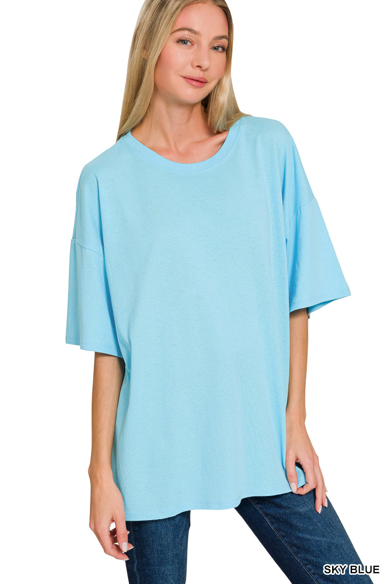 OVERSIZED SHORT SLEEVE TUNIC TEE